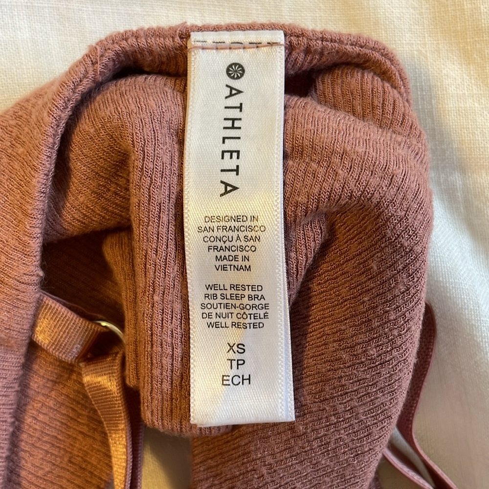 Athleta Ribbed Sleep Bra/Bralette - Picture 3 of 4